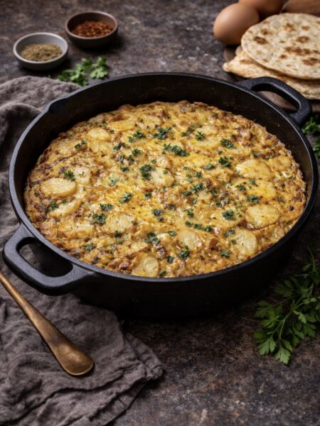 Kartoffel-Omelett mit Kreuzkümmel – Herzhaftes, einfaches Rezept aus der Pfanne