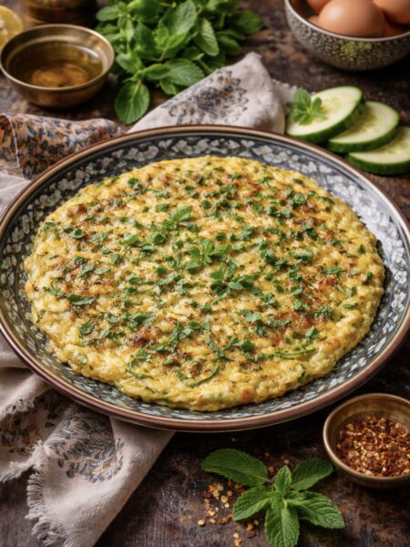 Zucchini-Minz-Omelett – Leichtes, gesundes Rezept
