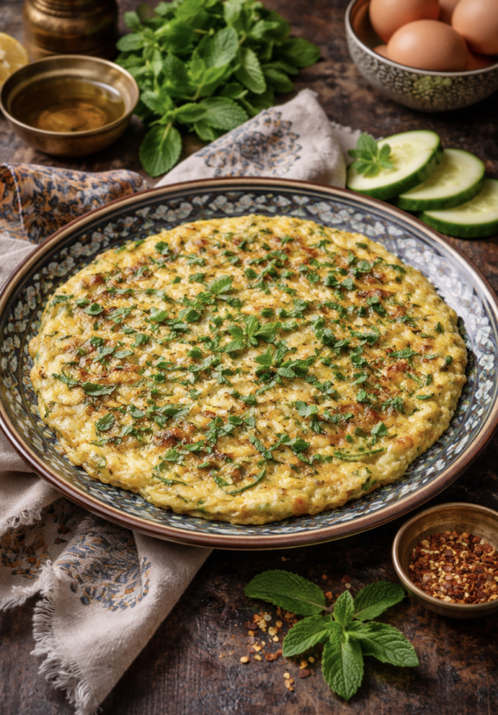 Zucchini-Minz-Omelett – Leichtes, gesundes Rezept