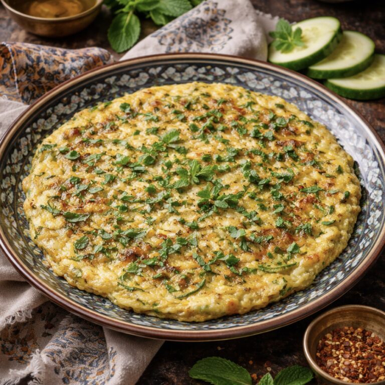 Zucchini-Minz-Omelett – Leichtes, gesundes Rezept