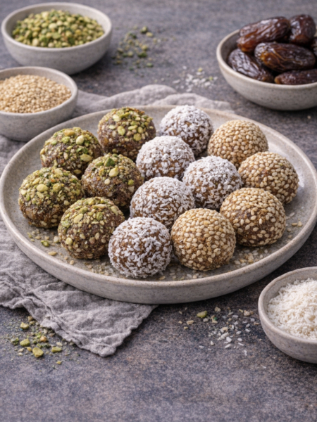 Dattel-Kugeln mit Nüssen – Gesunder Snack ohne Zucker (einfach & schnell)