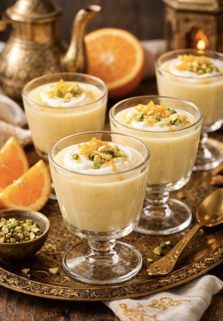 Orangen-Grieß-Dessert im Glas – Cremig, frisch und schnell gemacht