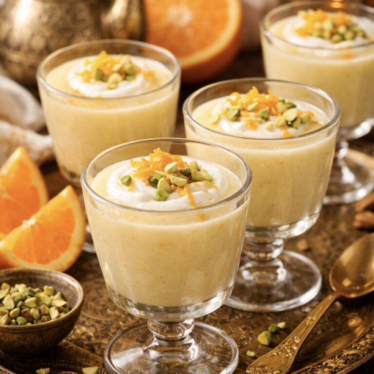 Orangen-Grieß-Dessert im Glas – Cremig, frisch und schnell gemacht