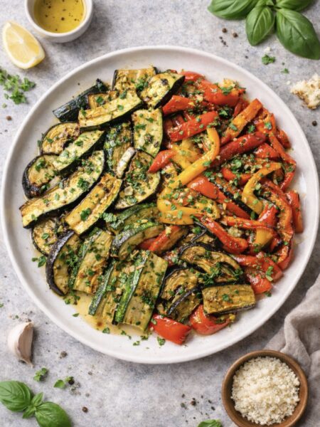 Mediterranes Ofengemüse – Einfaches Antipasti Rezept aus dem Ofen