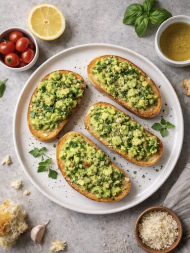 Bruschetta mit Avocado und Zitrone – Frisches & Cremiges Antipasti Rezept