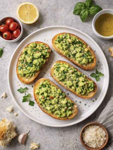 Bruschetta mit Avocado und Zitrone – Frisches & Cremiges Antipasti Rezept