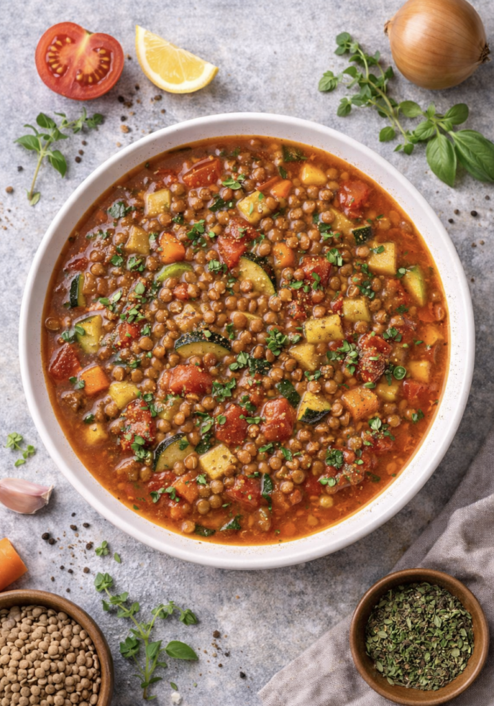 Linsen-Gemüse-Eintopf – Gesundes & sättigendes Rezept einfach gemacht