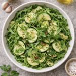 Zucchini-Rucola-Salat mit Zitronendressing – leicht & mediterran