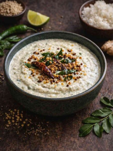 Coconut Chutney – Mildes Kokosnuss-Chutney