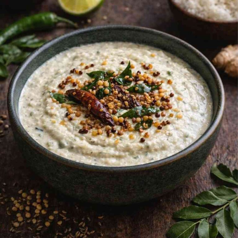 Coconut Chutney – Mildes Kokosnuss-Chutney