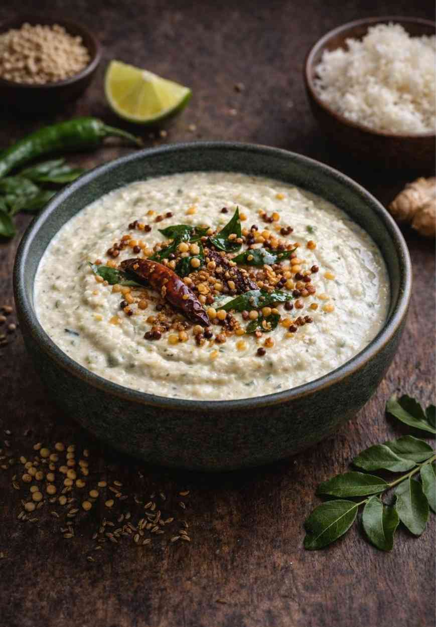 Coconut Chutney – Mildes Kokosnuss-Chutney