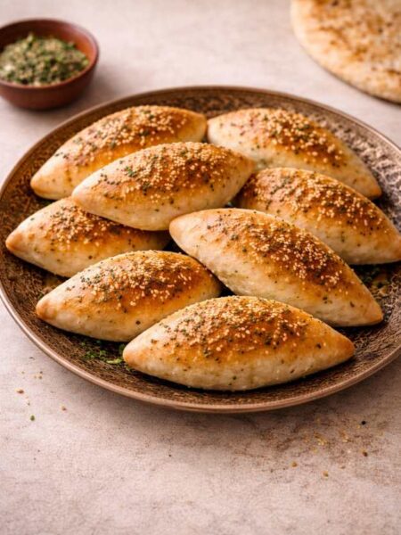 Kräuter-Käse-Fatayer – Teigtaschen mit Feta & Kräutern