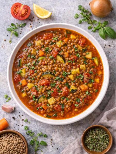 Linsen-Gemüse-Eintopf – sättigendes Rezept einfach gemacht