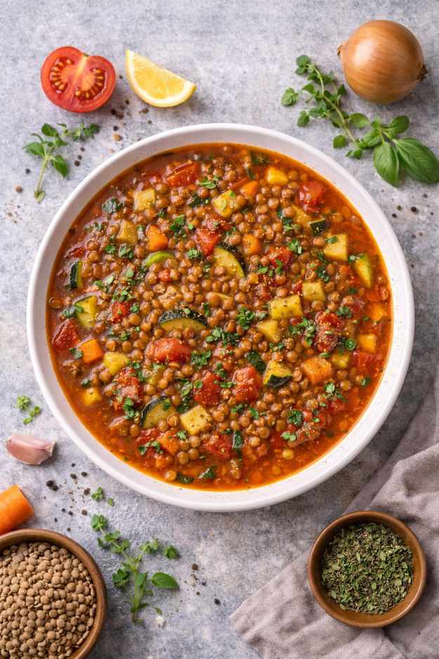 Linsen-Gemüse-Eintopf – sättigendes Rezept einfach gemacht
