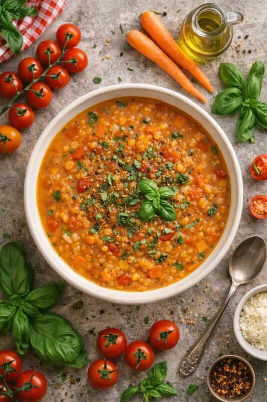 Rote-Linsen-Suppe – einfaches Rezept mit roten Linsen