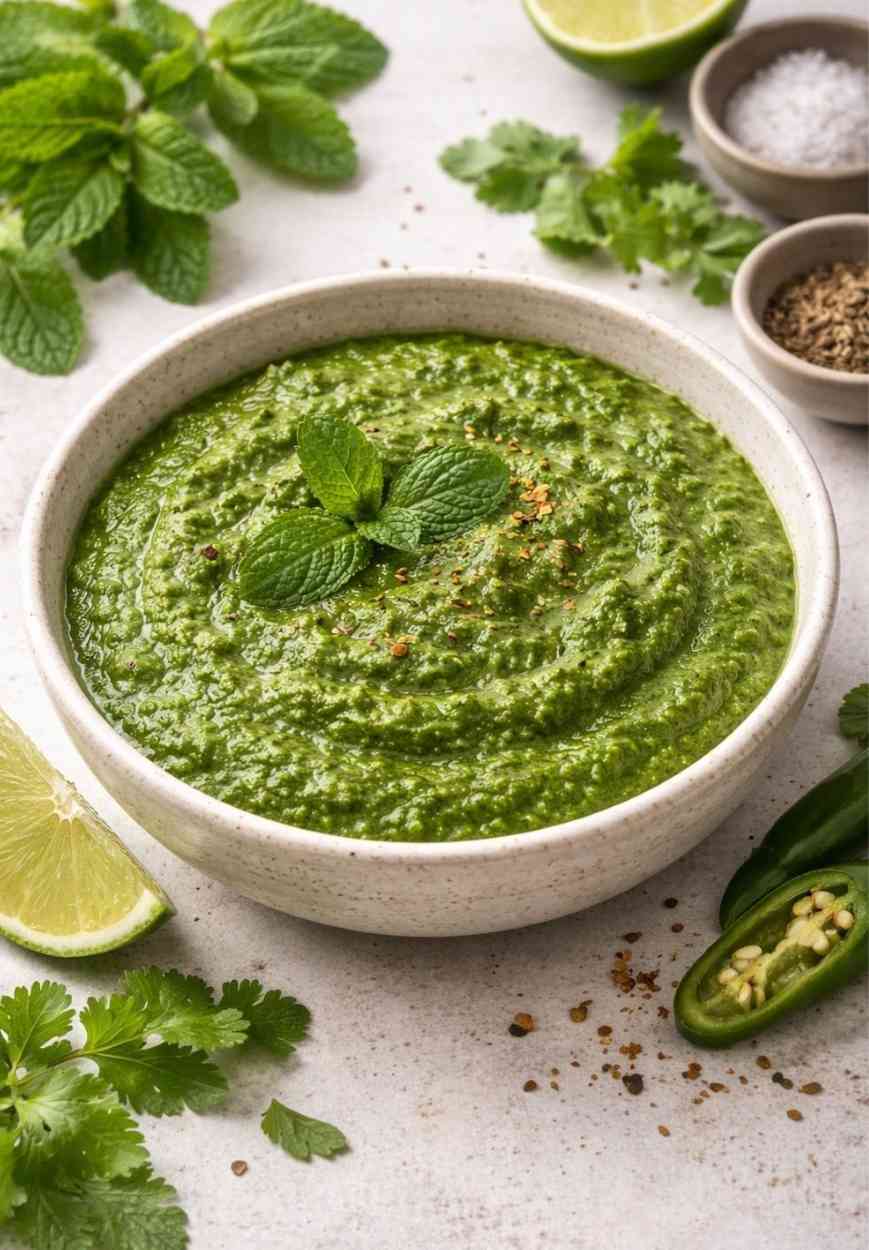 Mint Chutney – Rezept (Pudina Chutney)