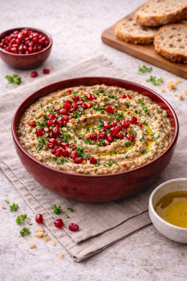 Auberginen-Paprika-Dip – Cremig, aromatisch & orientalisch