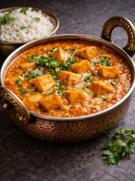 Paneer Butter Masala – Cremiges Tomaten-Curry mit Paneer