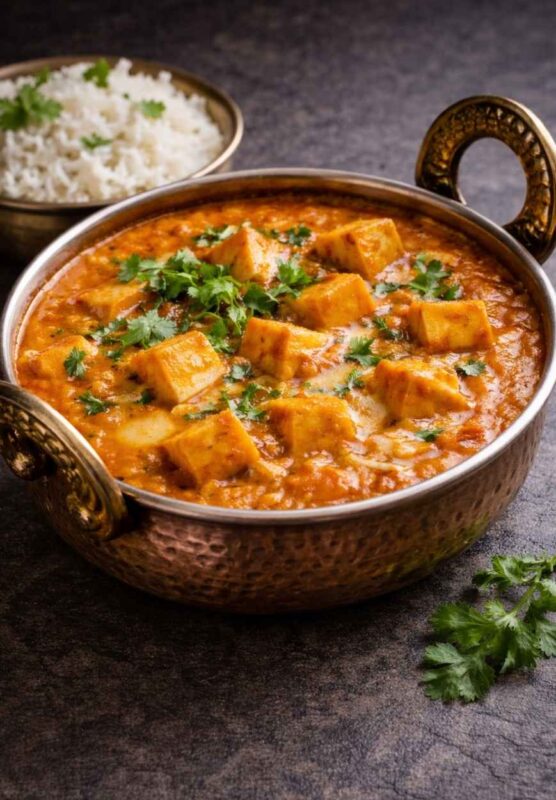 Paneer Butter Masala – Cremiges Tomaten-Curry mit Paneer