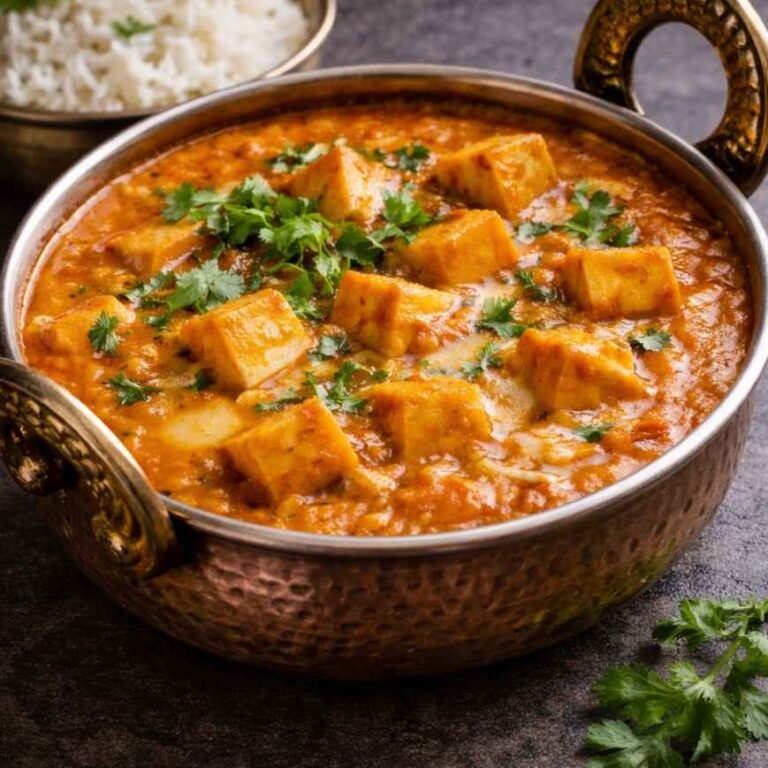 Paneer Butter Masala – Cremiges Tomaten-Curry mit Paneer