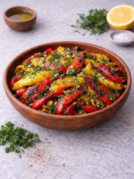Gegrillter Paprika-Salat – Aromatisch, leicht & mediterran