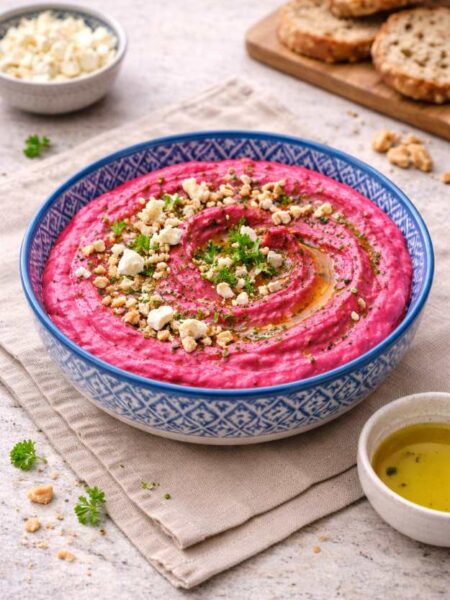 Rote-Bete-Dip mit Feta – Cremig, gesund und schnell gemacht