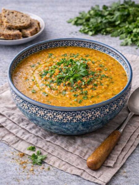 Rote Linsen Suppe – Einfach, gesund & orientalisch würzig