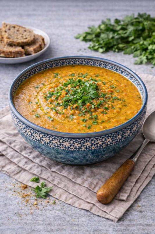 Rote Linsen Suppe – Einfach, gesund & orientalisch würzig