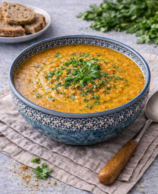 Rote Linsen Suppe – Einfach, gesund & orientalisch würzig