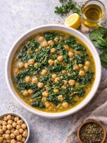 Kichererbsen-Spinat-Suppe – Gesundes Rezept einfach gemacht