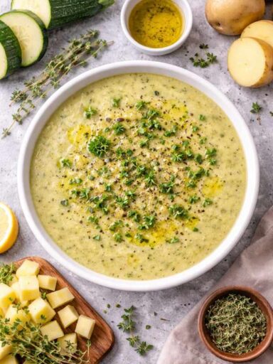 Zucchini-Kartoffel-Suppe – Cremige Suppe einfach gemacht