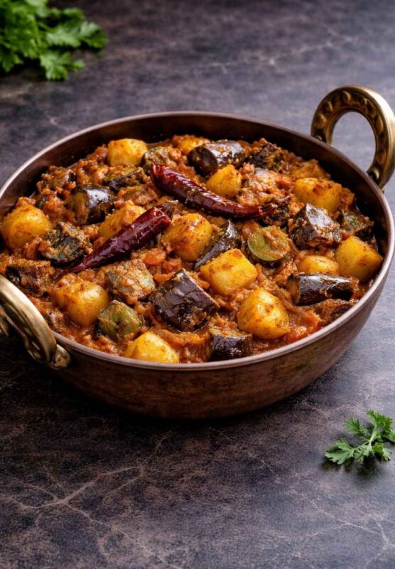 Aloo Baingan – Kartoffel-Auberginen-Pfanne