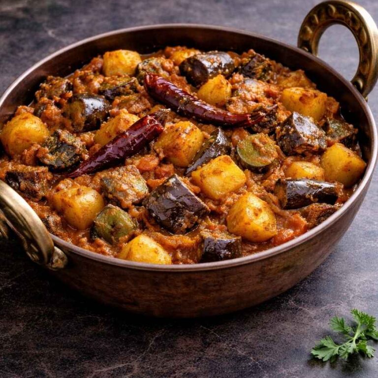 Aloo Baingan – Kartoffel-Auberginen-Pfanne