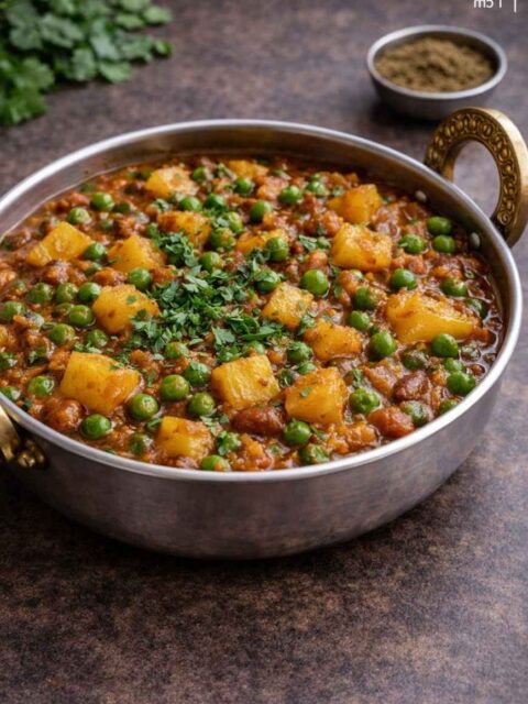 Aloo Matar – Mildes Kartoffel-Erbsen-Curry