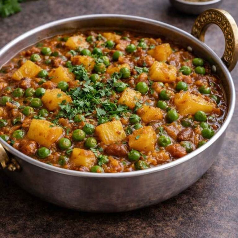 Aloo Matar – Mildes Kartoffel-Erbsen-Curry