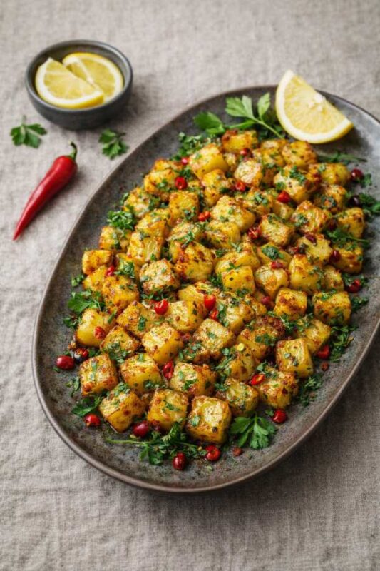 Batata Harra – Würzige Kartoffel-Pfanne wie im Libanon
