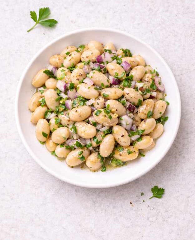 Weiße Bohnen Salat mit Zitrone – Rezept