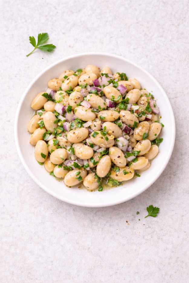 Weiße Bohnen Salat mit Zitrone – Rezept