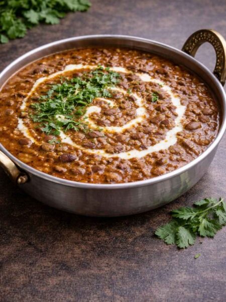 Dal Makhani – Cremiges schwarzes Linsen-Curry, langsam gekocht