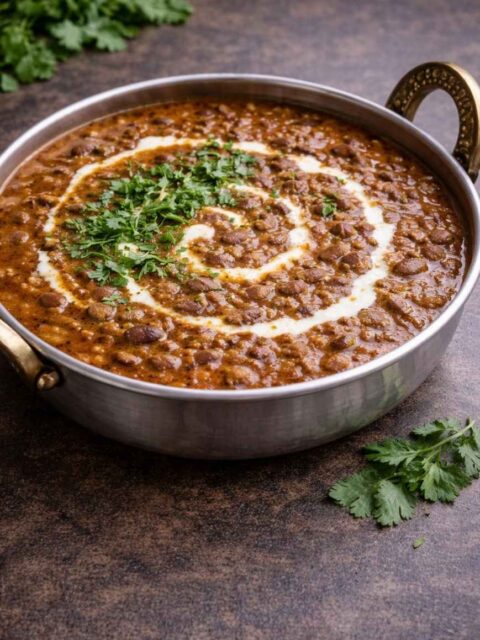 Dal Makhani – Cremiges schwarzes Linsen-Curry, langsam gekocht