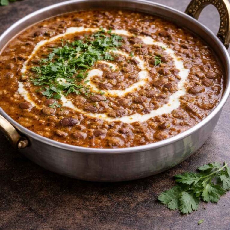 Dal Makhani – Cremiges schwarzes Linsen-Curry, langsam gekocht