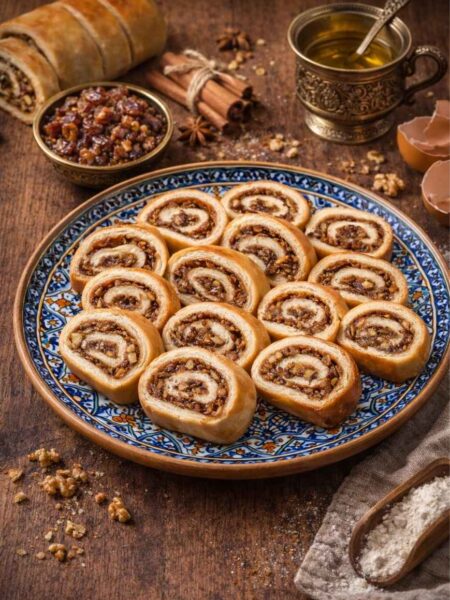 Dattel-Nuss-Röllchen – Süßes Gebäck mit Datteln, Nüssen & Zimt
