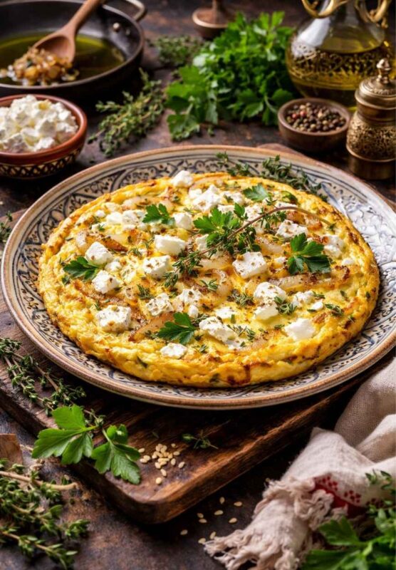 Omelett mit Feta – Rezept mit frischen Kräutern