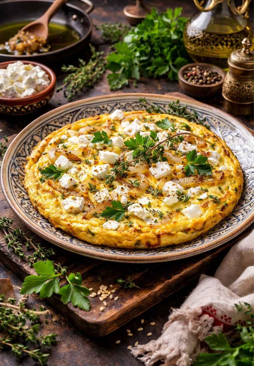Omelett mit Feta – Rezept mit frischen Kräutern
