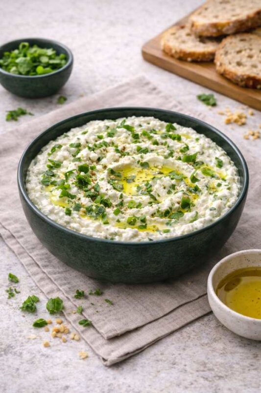 Feta-Basilikum-Dip – Cremig, frisch & in 5 Minuten fertig