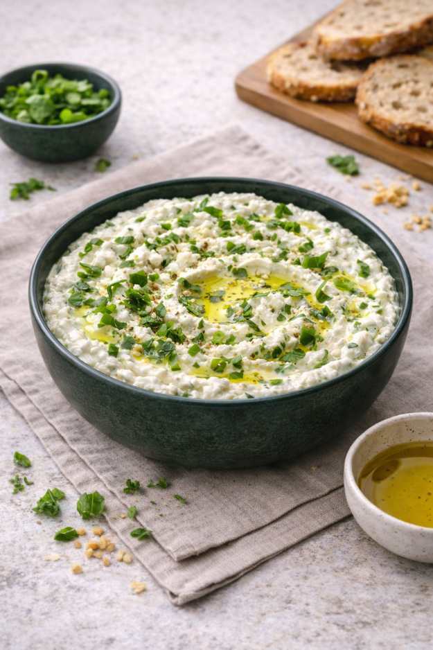 Feta-Basilikum-Dip – Cremig, frisch & in 5 Minuten fertig