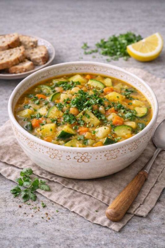 Orientalische Gemüsesuppe – Gesund, würzig & einfach gemacht