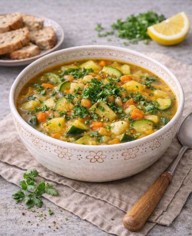 Orientalische Gemüsesuppe – Gesund, würzig & einfach gemacht