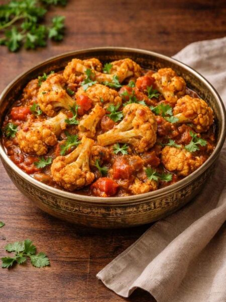 Gobi Masala – Blumenkohlcurry mit aromatischen Gewürzen