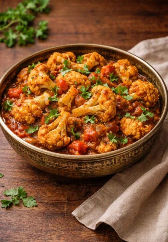 Gobi Masala – Blumenkohlcurry mit aromatischen Gewürzen